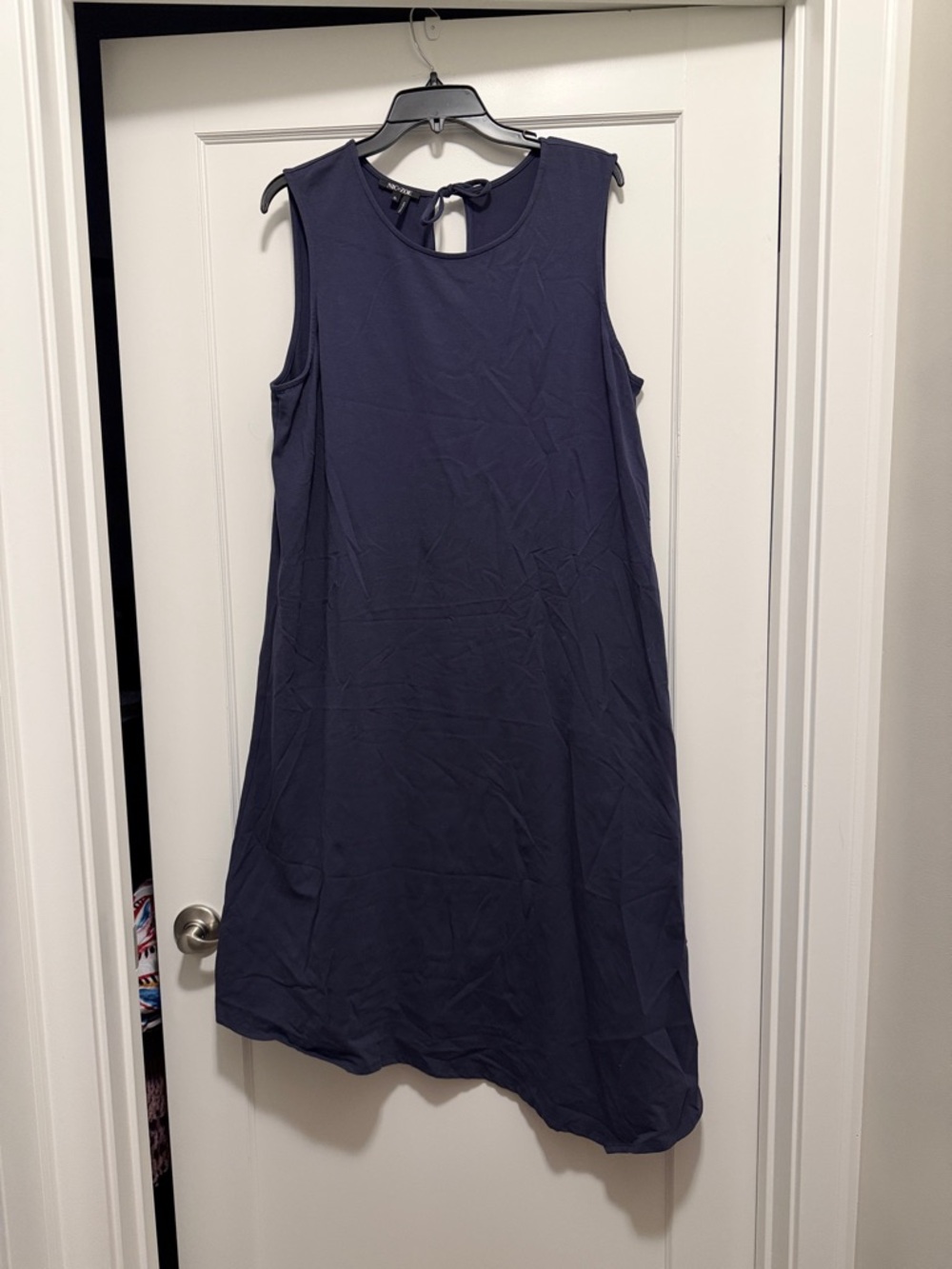 NIC+ZOE Sleeveless Navy Midi Dress